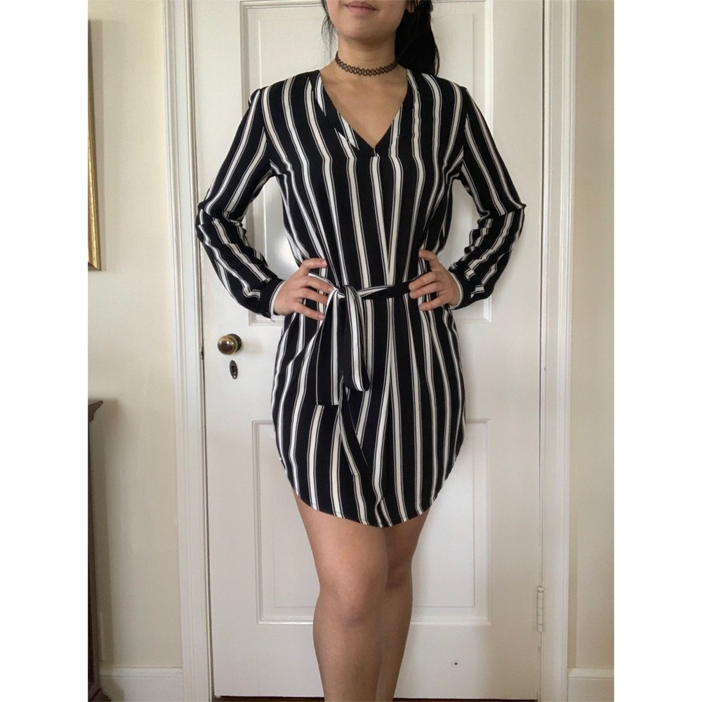 Forever 21 Black & White Stripe Dress